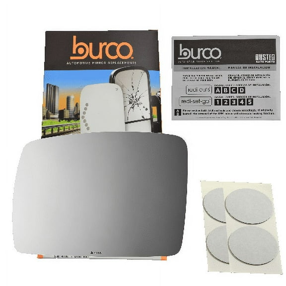 Compatible with 05-09 Range Rover Left Driver Side Mirror Glass Lens, Direct Fit-Over Option For Auto-Dimming Mirrors (Mirror Does Not Auto Dim) USA