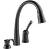 Delta 980T-RBSD-DST Pilar 1-Handle Pull-Down Kitchen Faucet w/Touch2O Bronze