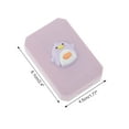thumbnail image 3 of Unique Bargains 1 Set Contact Lens Case Contact Lens Container Contact Lens Carrier Winter Bird Pattern 1.77"x2.48"x1.1" Strawberry Pink, 3 of 5