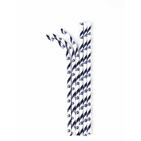 Tennessee Titans Corkscrew - Aardvark Eco-flex Paper Straws, Tennessee Titans, 24 Ct