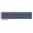 thumbnail image 2 of Chinese Fabric by the Yard Upholstery, Vintage Style Curvy Floral Motif Tile Design Antique Traditional Ornament, Decorative Fabric for DIY and Home Accents, 3 Yards, Dark Blue and White by Ambesonne, 2 of 4