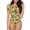 Leaves Avocado, variant on The Xecao Daisies Flowers Women's Crew Neck Body Suit, a short-sleeved bodysuit and basic swimsuit, both comfort and style for dating and daily life