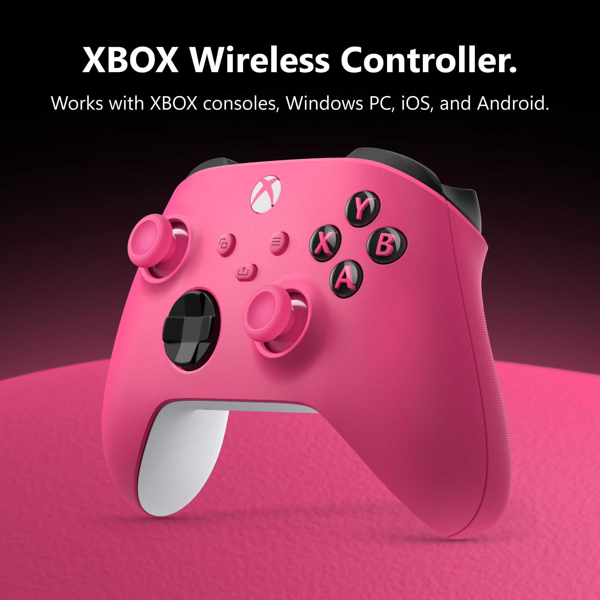 XBOX Wireless Controller – Deep Pink – for XBOX Series X|S, XBOX One, PCs, TVs, mobile, and more