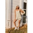 thumbnail image 4 of Ekouaer Womens Lounge Set Two Piece Short Sets Spaghetti Strap Tops and Biker Shorts Summer Vacation Outfits, 4 of 6