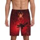 thumbnail image 1 of Balery Black Spider Web With Spiders Pantalones cortos de pijama de punto de algodón para hombre con cinturilla y bolsillos-XX-Large, 1 of 6