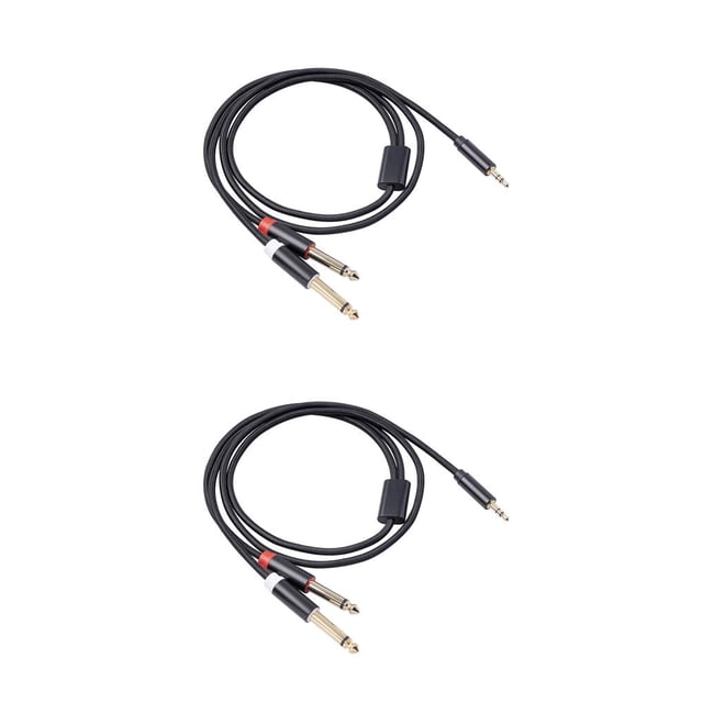 Cateissary Cable de audio Cable adaptador de enchufe chapado en oro doble Carcasa de aleación de aluminio Type2 NO2