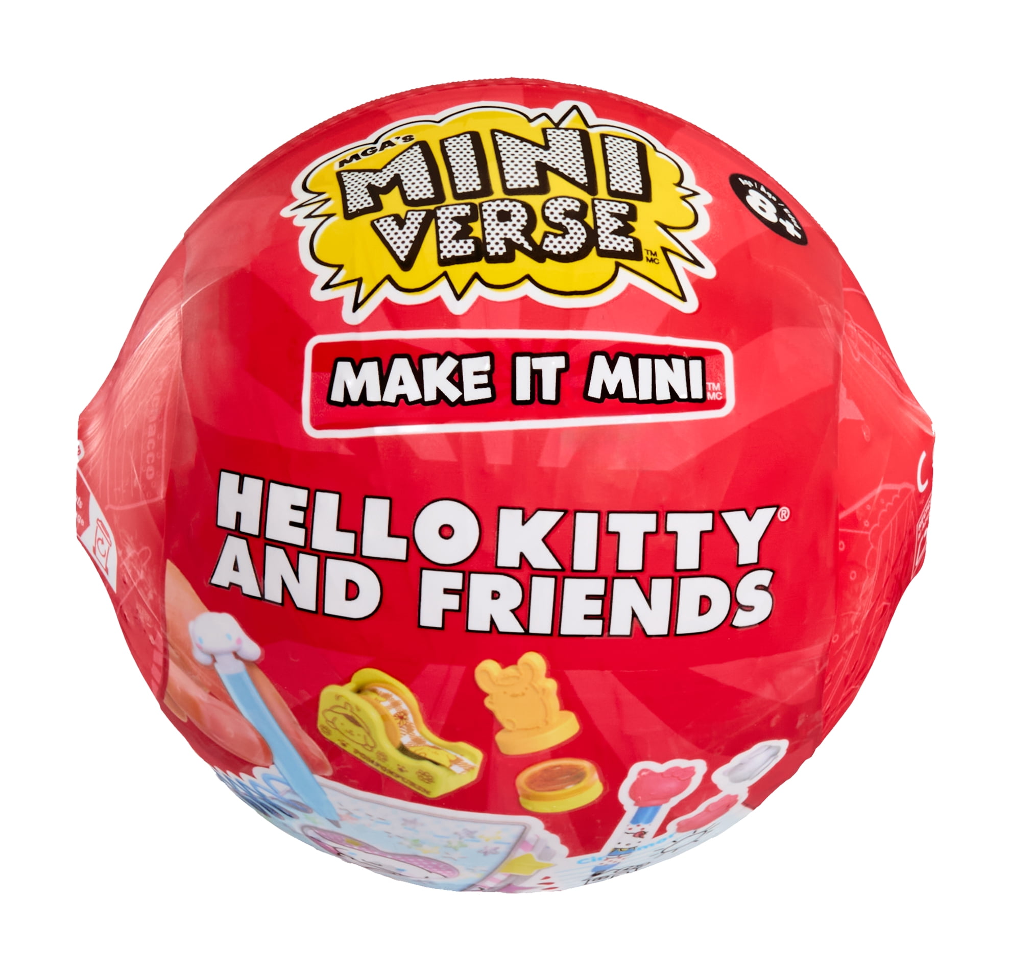 MGA's Miniverse Make It Mini Hello Kitty and Friends Series 3 Mini Collectibles, Sanrio, Retro Stationery Replicas, Crafts, 8+
