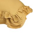 thumbnail image 2 of Unique Bargains Triple Ruffle Bedding Pillow Shams Set of 2 with Envelope Closure Yellow Queen, 2 of 7