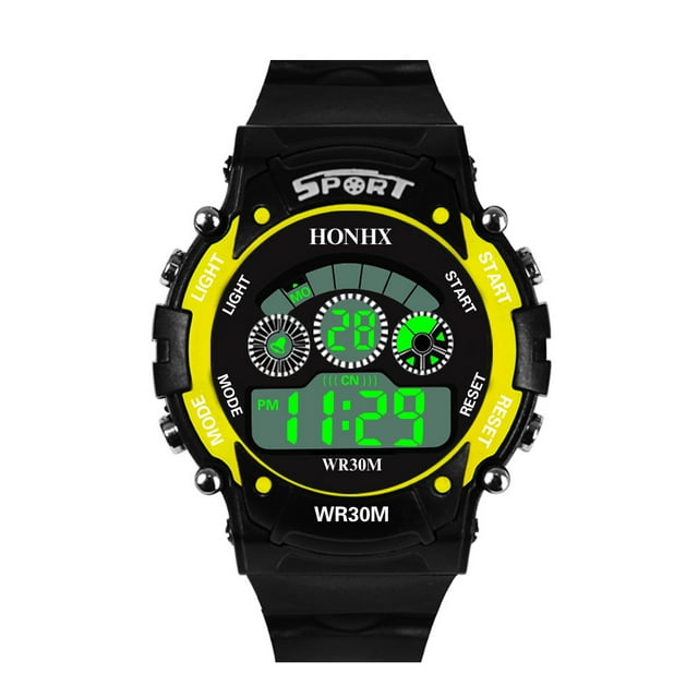Reloj deportivo para hombre, reloj de pulsera deportivo de cuarzo analógico con LED digital y fecha para hombre.