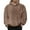 248Brown90, variant on VNKIDY Men Solid Color Knitted Jacquard Warm Hooded Sweatshirt Casual Warmth Trendy Comfort Sweatshirt Male Long Sleeve Pullover Autumn Winter Streetwear Comfort