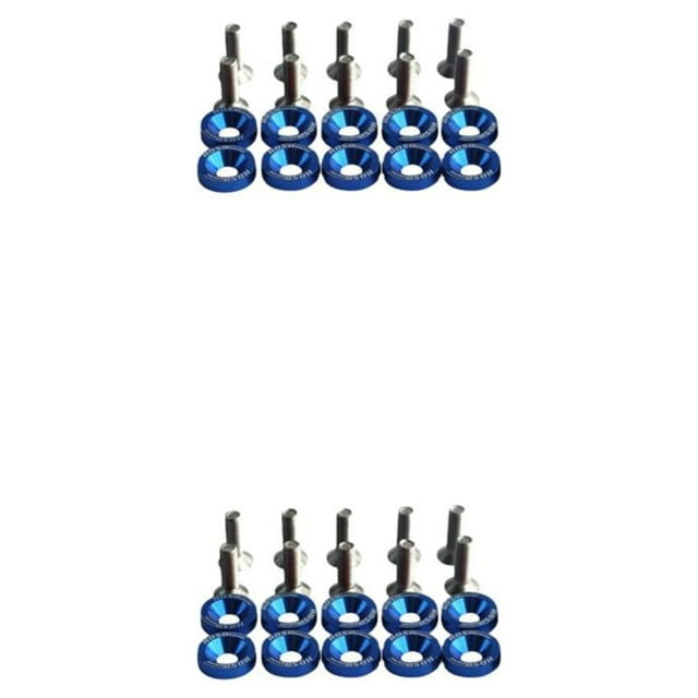 Dalazy Bonnets à Vis Résistants à l'Usure pour Modifications de Voiture Longue Durée Bleu Vis 2Ensemble