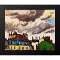 thumbnail image 2 of Sayen, Henry Lyman 14x12 Black Modern Framed Museum Art Print Titled - Rooftops and Clouds-Paris, 2 of 5