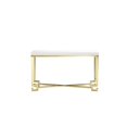 thumbnail image 2 of Pemberly Row Stainless Steel Console in White Lacquer & Gold, 2 of 4