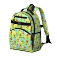 thumbnail image 2 of Sunflower and Butterfly Green Pattern Cute School Backpack Bag for School with Padded Back and Adjustable Shoulder Straps 15.25"x11.5"x5.25", 2 of 5