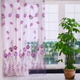 thumbnail image 4 of 100x200cm Tulle Curtain Sheer Drape Balcony Window Curtain With Beautiful Printed Tulips, Easy To Clean And Easy To Install, 4 of 8