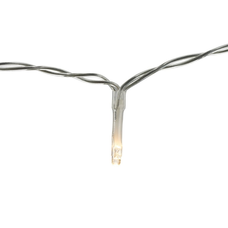 Better Homes & Gardens 240-Count 15-Strand LED Curtain Lights, Clear Wire, Size: 8