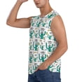 thumbnail image 3 of Kdxio Hello Summer for Men's Muscle T-shirt,Sleeveless for Workout Running Athletic Gym Lounge Casual, 3 of 7