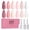 Bridal Glow Nude Set, variant on Gel Nail Polish Set - 6 Colors Jelly Pastel Macaron, Soak Off UV/LED, Sheer Jelly Tones for Spring Summer Gift for Girls 10ML
