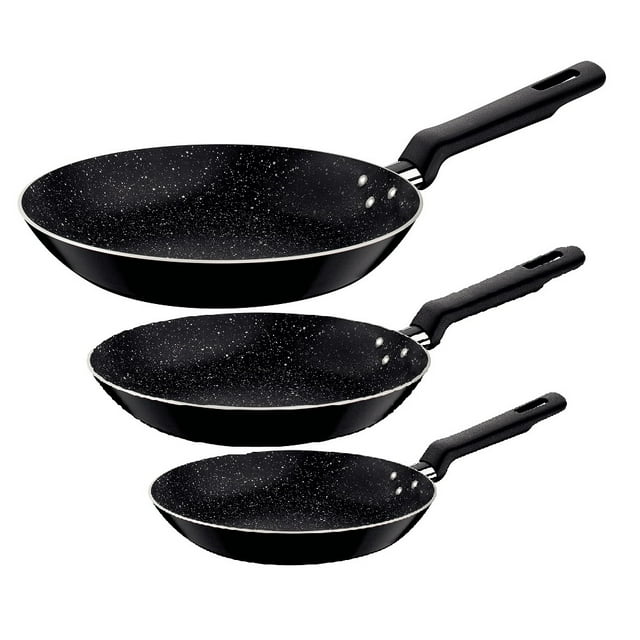 Juego Sartenes 3 Pzs Roch Negro Antiadherente Tramontina