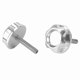 thumbnail image 3 of 2pcs CNC Aluminium Handlebar Screw Plug for Motorcycle 50cc Silver Fit Compatible with Z50J MONKEY DAX CT70 Z50R Models, 3 of 5