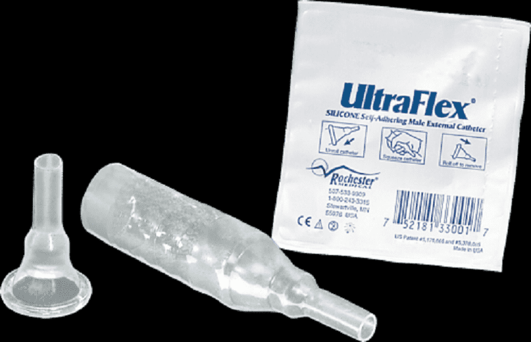 24 Self-adhering External Catheter Clear Latex-free size Med 29mm 