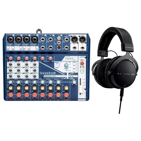 Beyerdynamic DT 1770 Pro 250 Ohm Studio Recording Headphones+Soundcraft Mixer