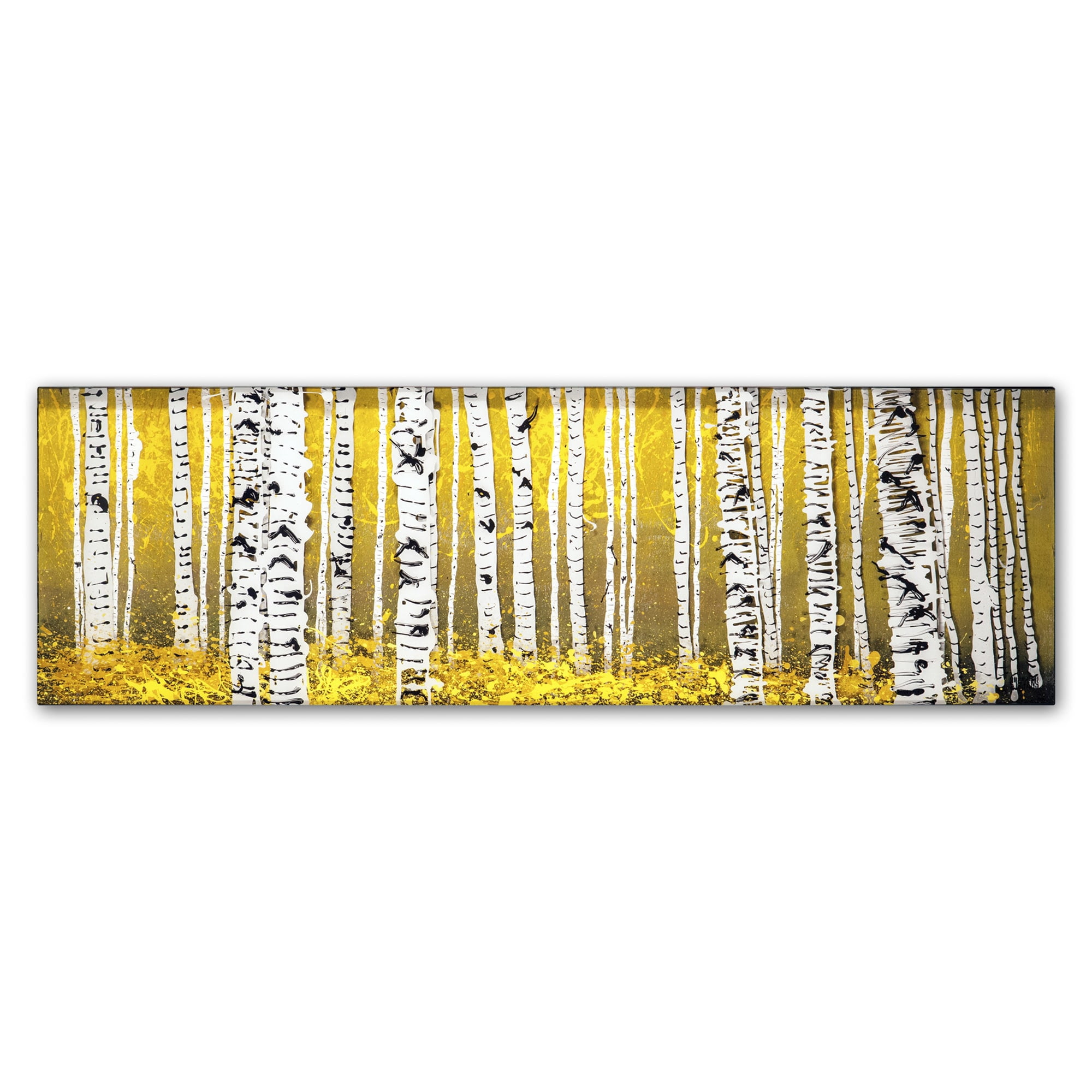 Trademark Fine Art "PanorAspens Yellow Floor" Canvas Art by Roderick Stevens