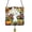 B, variant on HHJZPR Ghost Acrylic Hanging Bell Ornament, 7.87×7.87in Stained Glass Style Reading Ghost Moon Pumpkin Window Hanging Decor with Metal Bell, Halloween Spooky Indoor Porch Wall Ornament