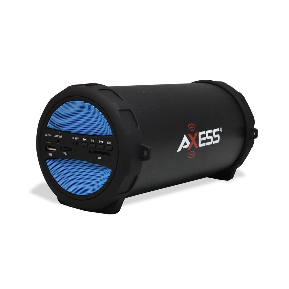 AXESS SPBT1041 Portable Thunder Sonic Bluetooth Cylinder Loud Speaker