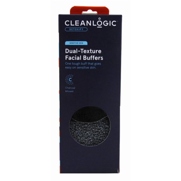 Amortiguadores faciales Cleanlogic Clean Logic Detoxify con carbón (paquete de 3)
