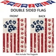 thumbnail image 2 of 4th of July Garden Flag Dog Stars and Stripes Double Sided USA Flag Patriotic Memorial Day Independence Day Yard Outdoor Decorations 12.5x18 Inch, 2 of 5