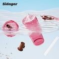 thumbnail image 6 of Sidagar 22oz Tritan Sports Water Bottle with Straw & Strap, Leak-Resistant Travel Cup, Soft Petal Pink, 6 of 10