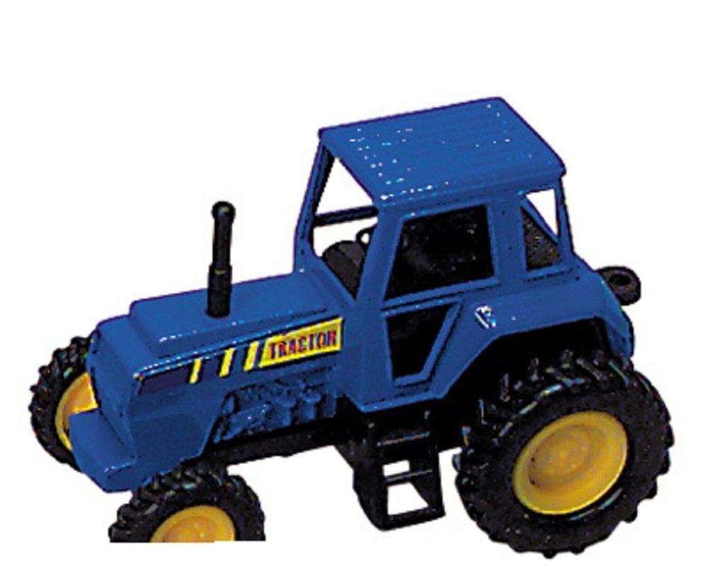 blue toy tractor