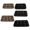 thumbnail image 3 of 2 muffins antiadherente cupcakes, , hornear, 6 agujeros, 12 agujeros. Baoblaze Mini molde para pasteles, 3 of 8