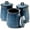 Blue-25 Oz, variant on Blue Ceramic Food Storage Jars Set of 3, 25 FL OZ Airtight Kitchen Canisters for Coffee, Tea & Sugar