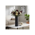 thumbnail image 2 of Cylinder Ceramic Vase for Living Room and Home Decor - Decorative Flower Vase for Kitchen, Bedroom, or Office Decor - Accent for House and Table Centerpiece Styling - 15", Black, 2 of 11