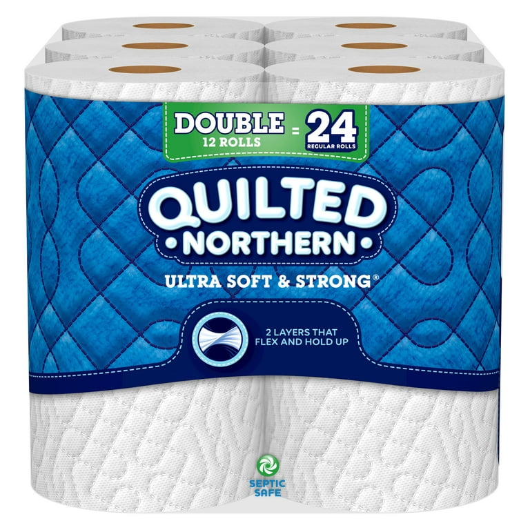 Quilted Northern Ultra Soft & Strong Bathroom Tissue, Double Roll,  Unscented, 2-Ply, Napkins & Table Covers