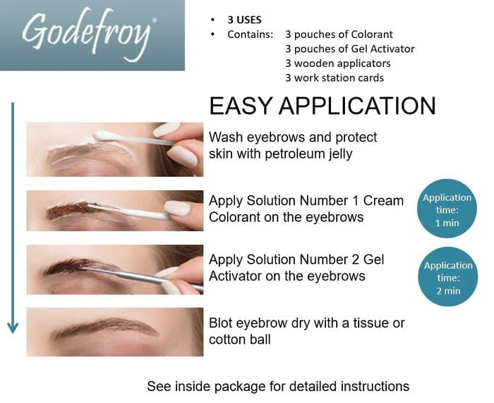 Godefroy Instant Brow Tint (28 Day) - Light Brown