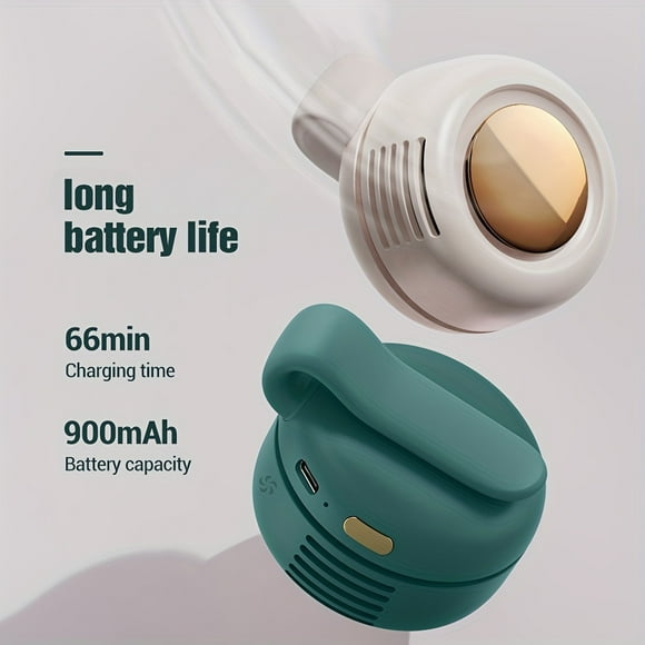 Compact And Quiet Bladeless Electric Fan with Adjustable Three-Speed Settings, Designed to Be Worn at The Waist. Ideal for Cooling Your Phone And Perfect for Personal Use While Traveling Outdoors.