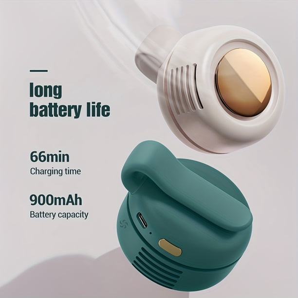 Compact And Quiet Bladeless Electric Fan with Adjustable Three-Speed Settings, Designed to Be Worn at The Waist. Ideal for Cooling Your Phone And Perfect for Personal Use While Traveling Outdoors.