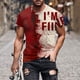 thumbnail image 2 of Camisetas de Manga Larga para Hombres Imprimir Casual Cuello Redondo Camiseta de Manga Corta, Camisetas de Manga Larga para Hombres Algodón, 2 of 5