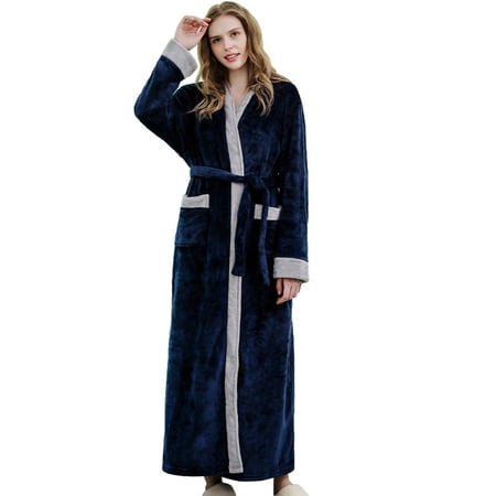 

ZHAGHMIN Pajama Sets For Women Soft Ladies Women Autumn And Winter Long Warm Nightgown Nightdress Plush Robe Women 3X Plus Size Silk Robes Robe Women Lightweight Plus Size After Shower Wrap G