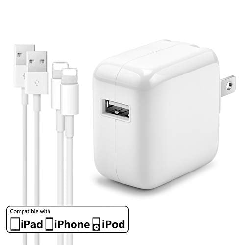 12w Usb Charger For Ipad Aisini 2 4a 12w Usb Wall Charger Foldable Portable Travel Plug And 2 Pack Fast Charging Cable 3ft Compatible With Iphone Ipad Walmart Com