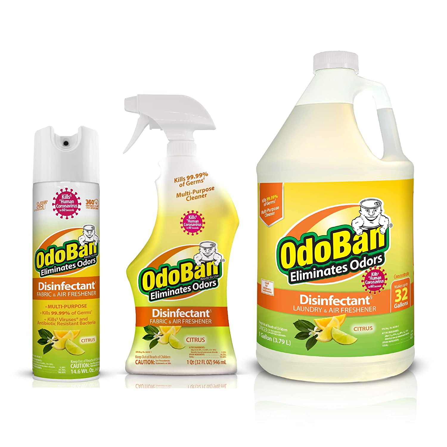 OdoBan ReadytoUse Spray, Trigger Spray and 1 Gallon Concentrate