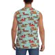 thumbnail image 4 of Fotbe Dachshund Christmas Play Men's Camiseta sin Mangas Estampada para Hombres, Playera Casual para Gimnasio, Entrenamiento, Playa-X-Large, 4 of 7