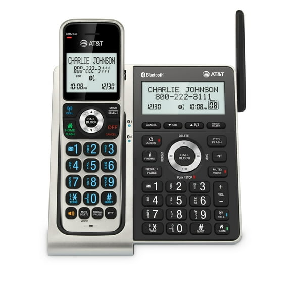 Teléfono inalámbrico AT&T BL3107 Bluetooth pantalla de 2" identificación de llamadas