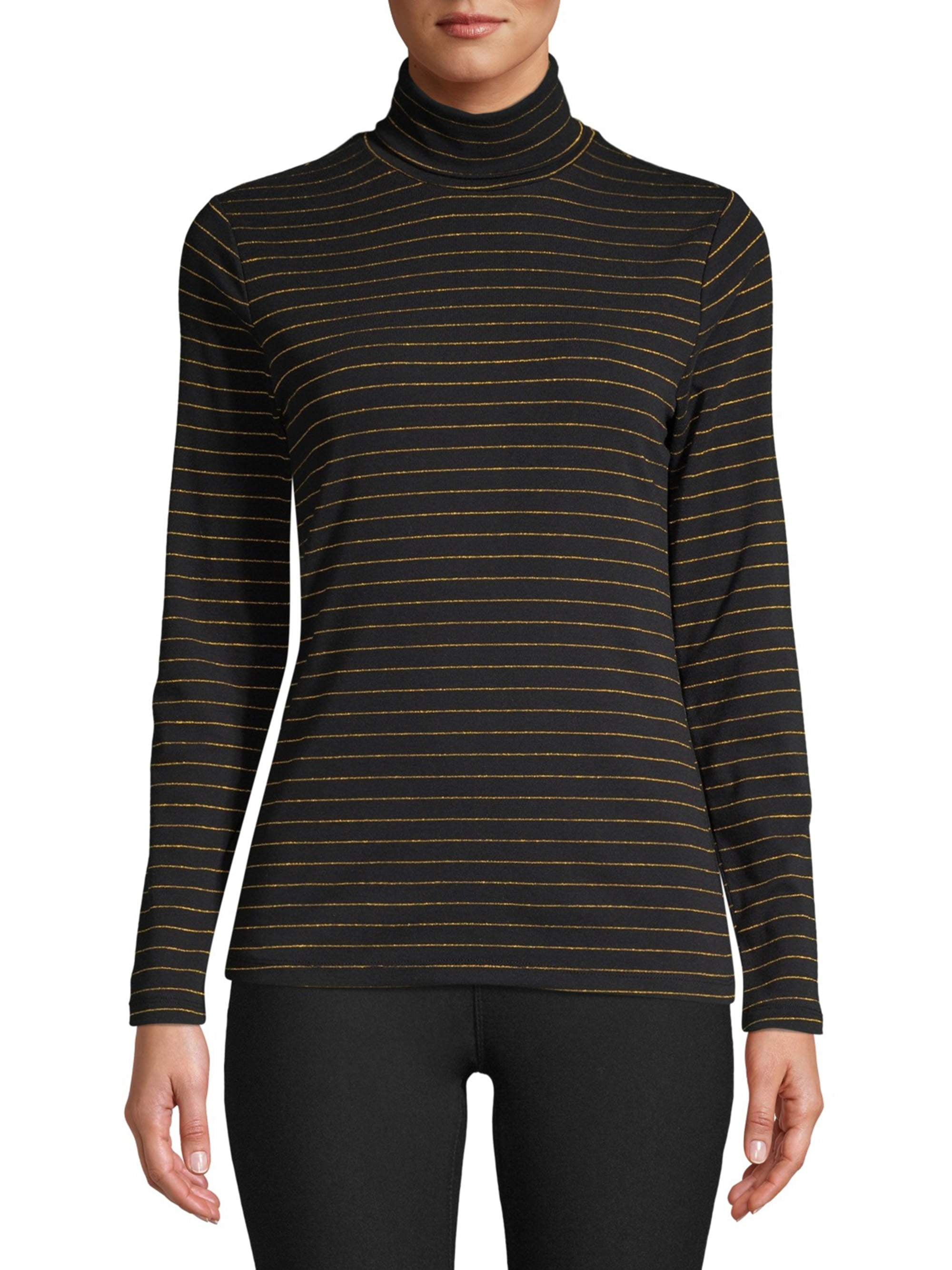 Time and Tru - Time and Tru Women's Turtleneck Top - Walmart.com 