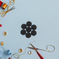 thumbnail image 3 of VERDANVERSE 20Pcs Antique Buttons Hat Snap Button Black Fabric For Elegant Design And Outdoor Use, 3 of 6