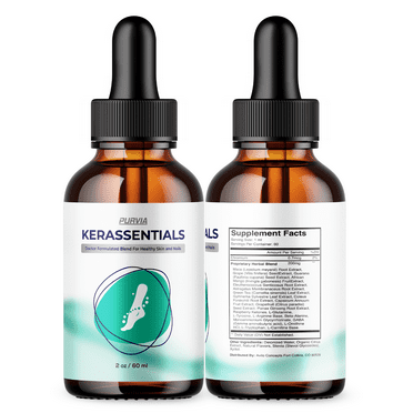 (2 Pack)Kerassentials for Toenail Fungus - Kerassentials Healthy Skin & Nails - Single Bottle (2oz/60ml)