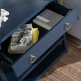 thumbnail image 4 of SAFAVIEH Johni Glam Style 1 Drawer 5 Shelf Etagere, Navy (32 in. W x 18 in. D x 70 in. H), 4 of 14